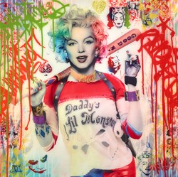 Marilyn Quinn by Srinjoy - Mixed Media sized 24x24 inches. Available from Whitewall Galleries
